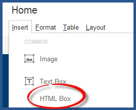 Google Sites - Insert HTML Box