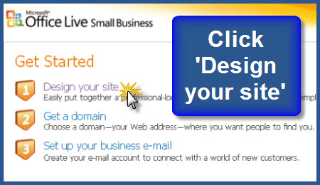Microsoft Office Live - Design Your Site
