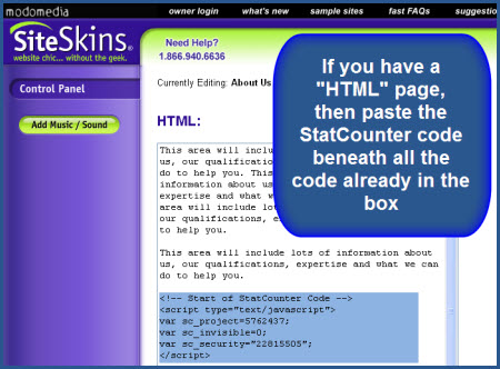 SiteSkins - HTML